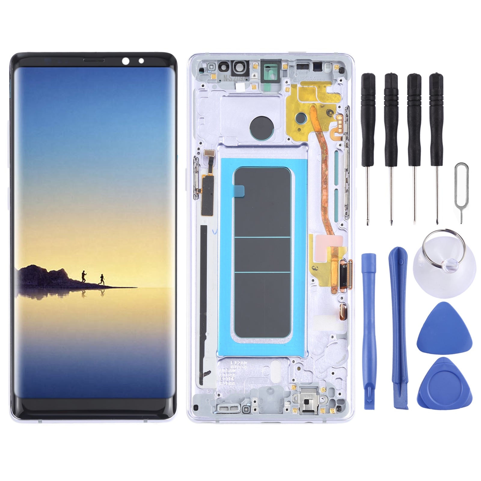 Full Screen LCD + Touch + Frame Oled Samsung Galaxy Note 8 N950 Purple