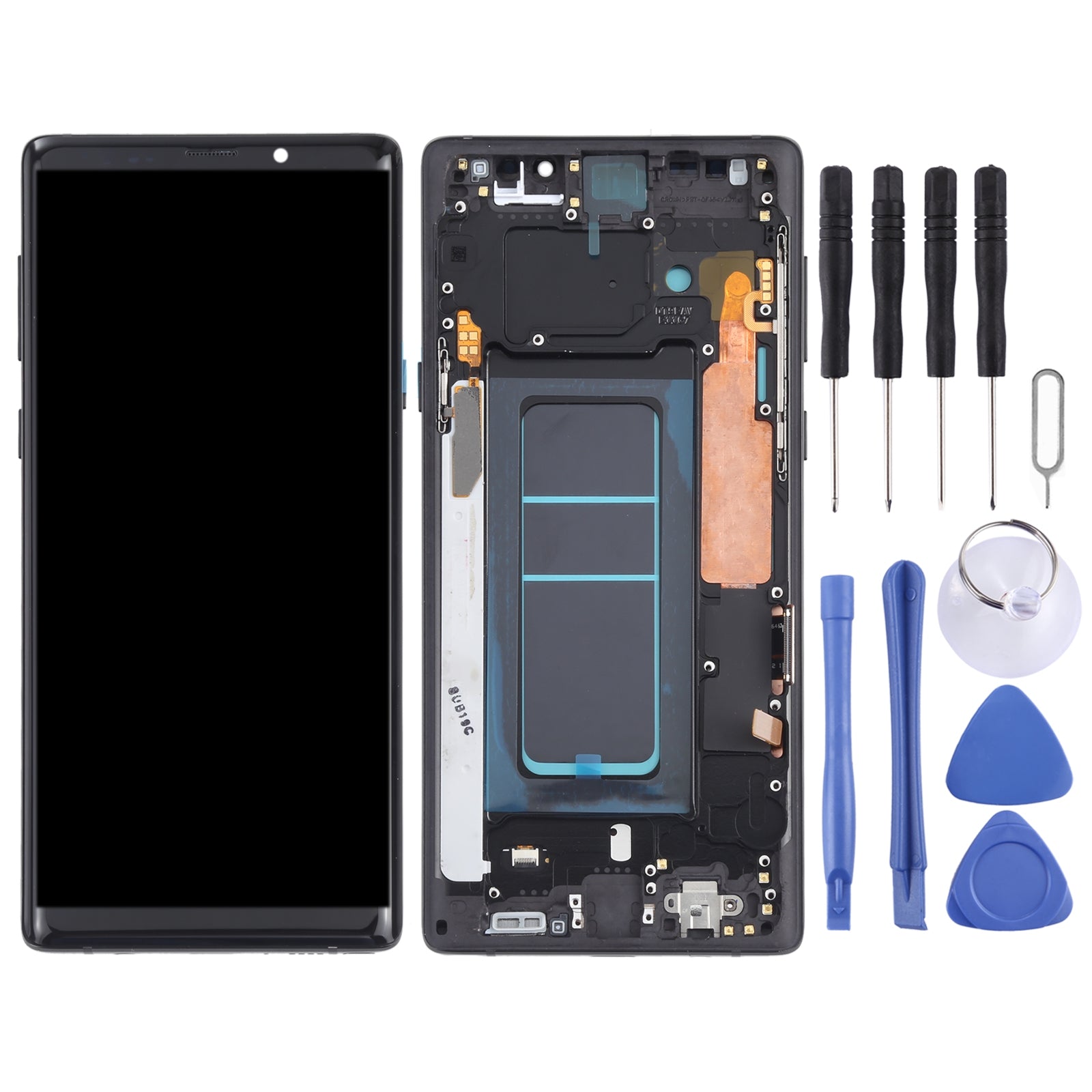 Ecran Complet LCD + Tactile + Châssis Oled Samsung Galaxy Note 9 N960 Noir