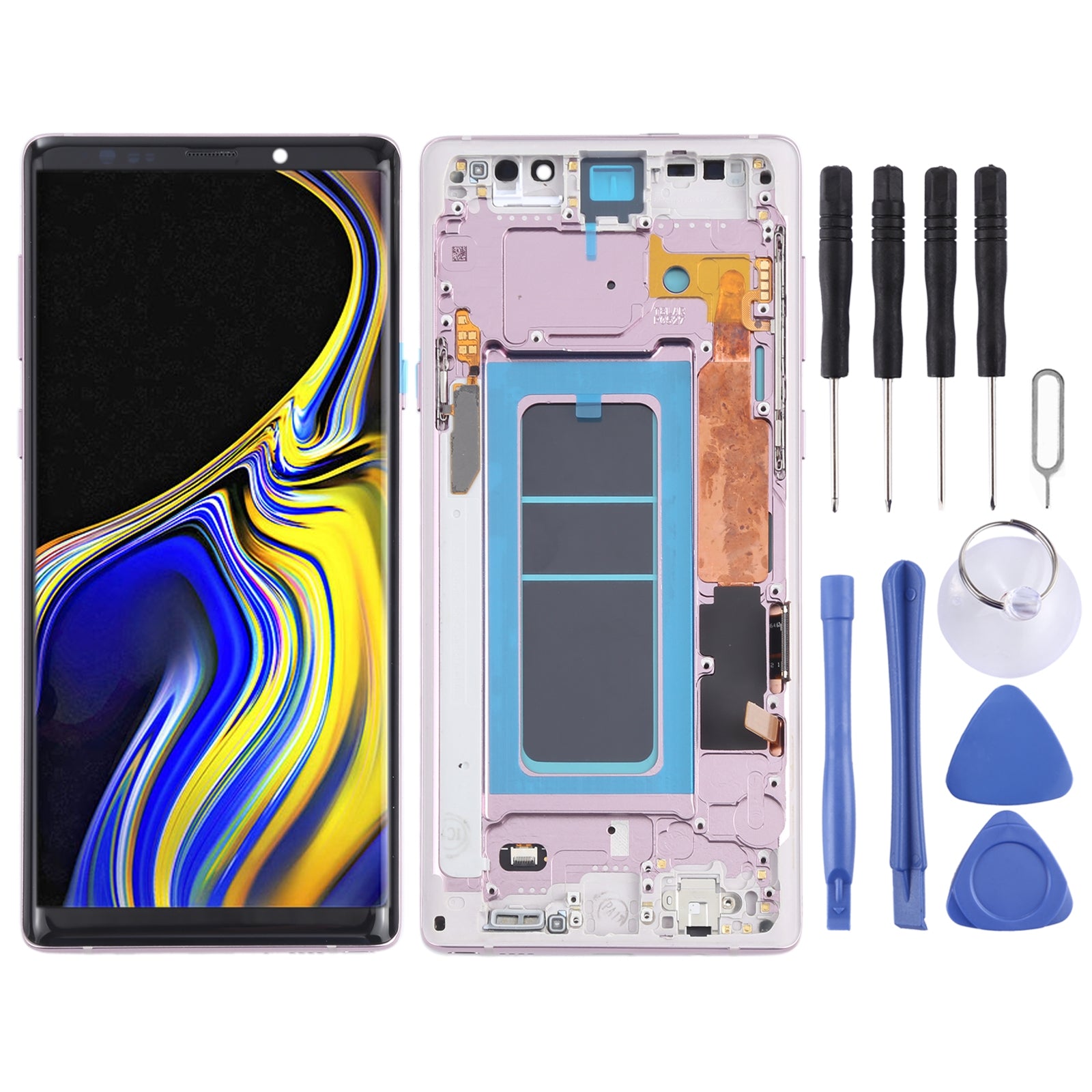 Full Screen LCD + Touch + Frame Oled Samsung Galaxy Note 9 N960 Purple
