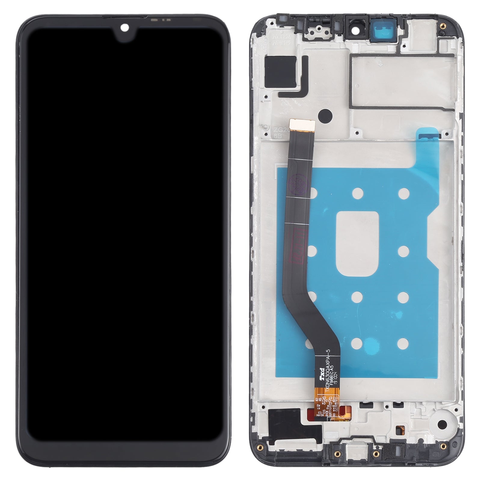 Pantalla Completa LCD + Tactil + Marco (Vers Baja) Huawei Y7 (2019) Negro