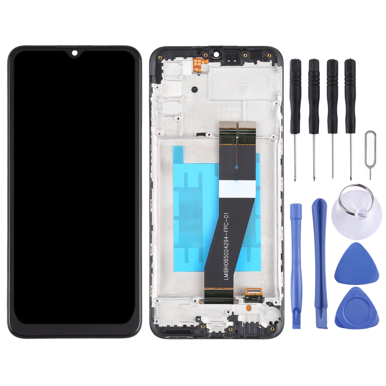 Ecran Complet LCD + Tactile + Châssis Version US Samsung Galaxy M02S