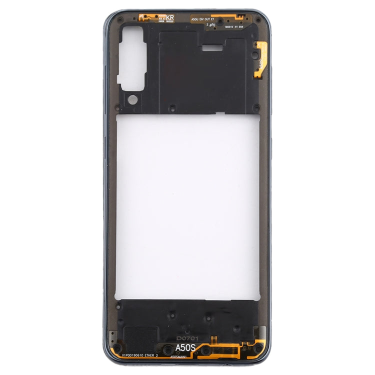 Marco de la Carcasa Trasera con teclas laterales para Samsung Galaxy A50s (Negro)