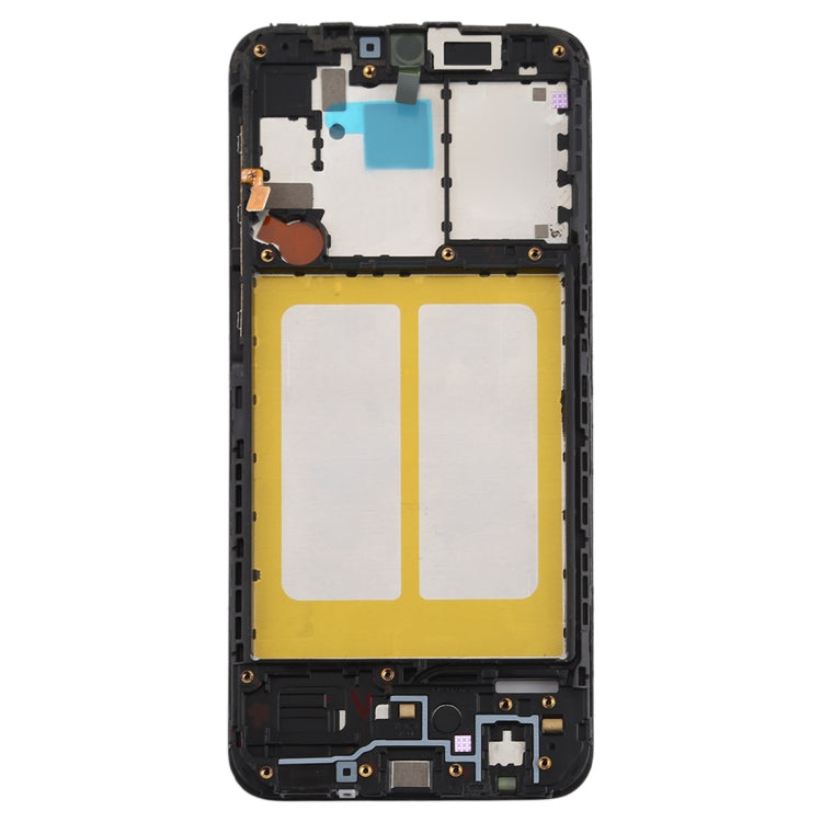 Plaque de cadre LCD du boîtier avant pour Samsung Galaxy A20e (noir)