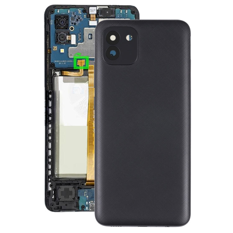 Tapa Trasera de la Batería para Samsung Galaxy A03 SM-A035F (Negro)
