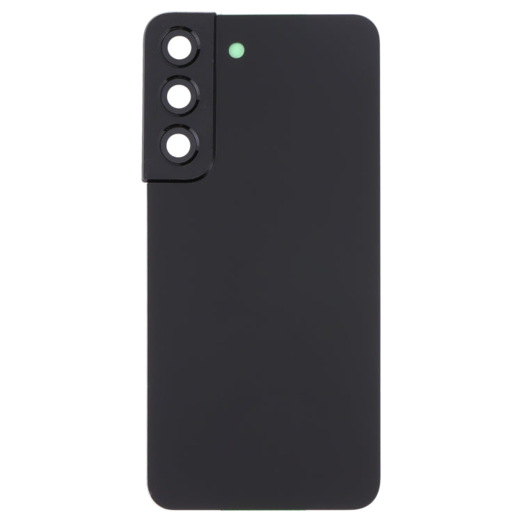 Battery Back Cover with Camera Lens Cover for Samsung Galaxy S22 5G SM-S901B (Black)