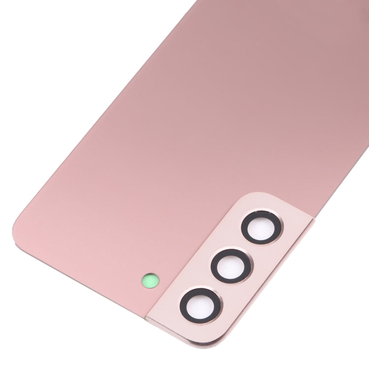 Tapa Trasera de la Batería con cubierta de Lente de Cámara para Samsung Galaxy S22 5G SM-S901B (Rosa)