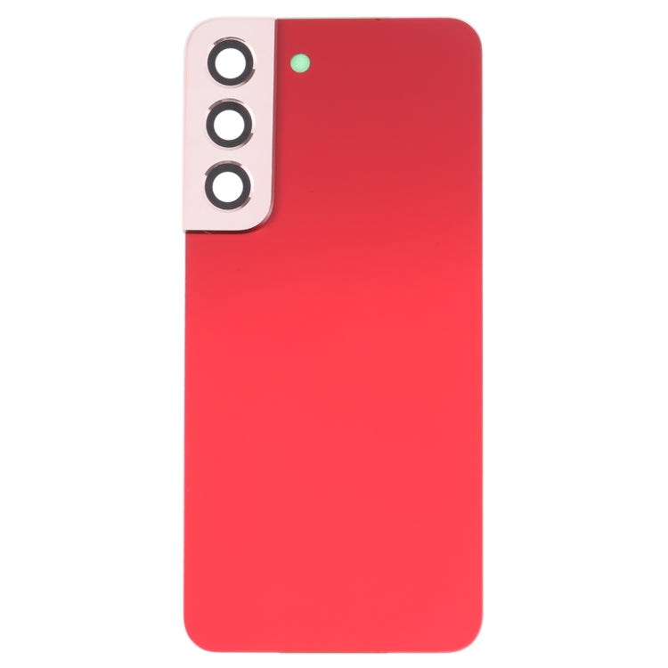 Battery Back Cover with Camera Lens Cover for Samsung Galaxy S22 5G SM-S901B (Red)
