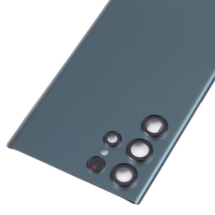 Tapa Trasera de la Batería con cubierta de Lente de Cámara para Samsung Galaxy S22 Ultra 5G SM-S908B (Verde)