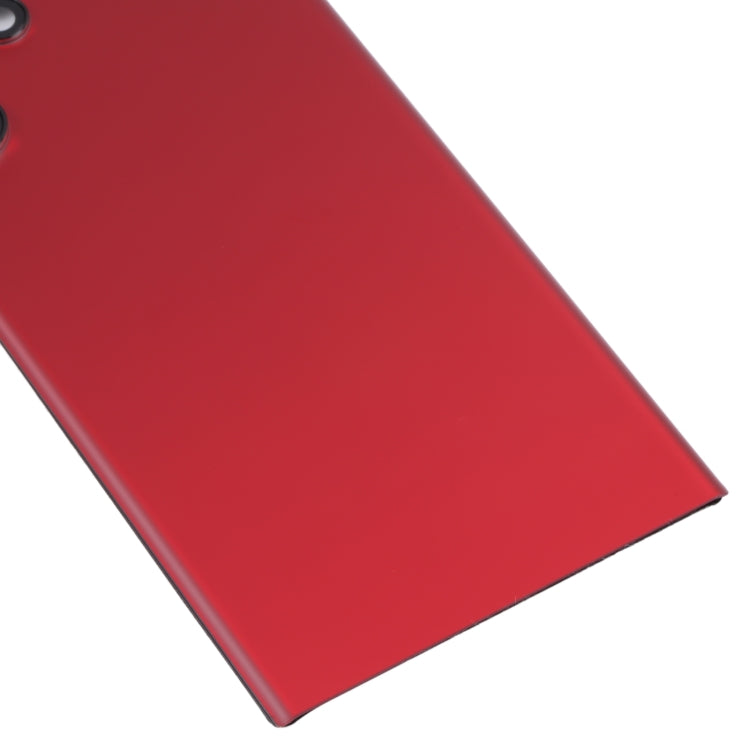 Tapa Trasera de la Batería con cubierta de Lente de Cámara para Samsung Galaxy S22 Ultra 5G SM-S908B (Rojo)