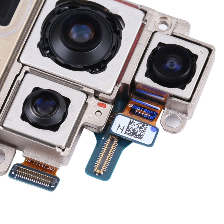 Ensemble d'appareils photo d'origine (téléobjectif + profondeur + grand angle + appareil photo principal) pour Samsung Galaxy S21 Ultra 5G SM-G998B