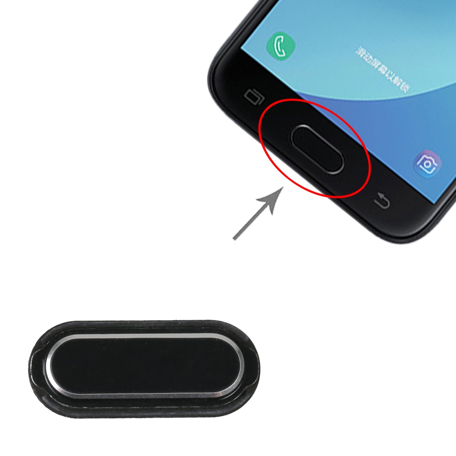 Cable USB + Chargeur Secteur Noir pour Samsung Galaxy J3 2017 J330