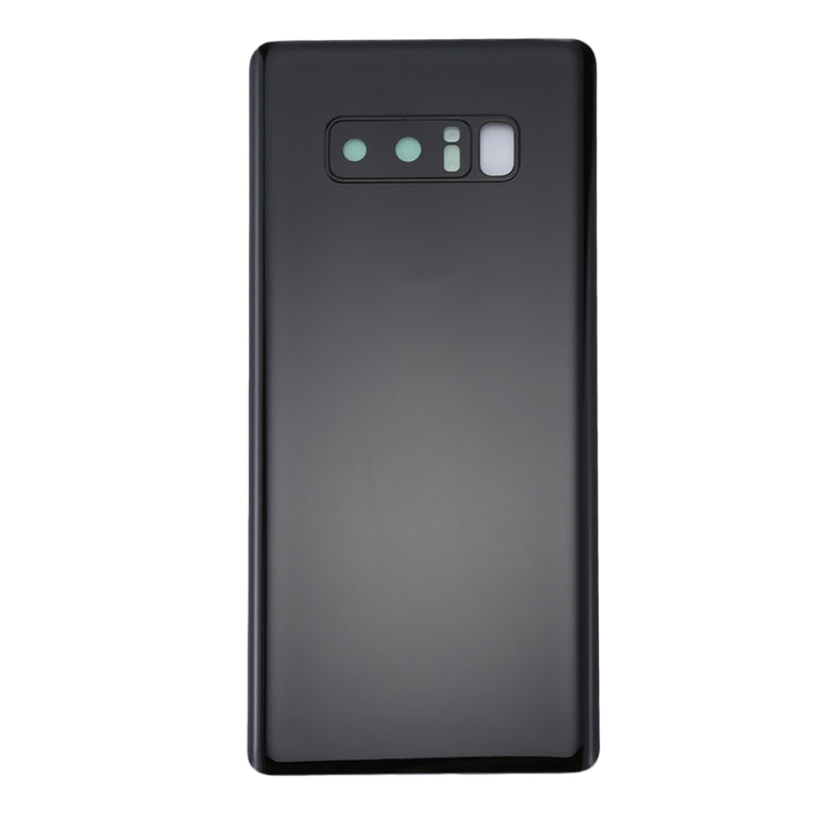 Back Cover with Camera Lens Cover for Samsung Galaxy Note 8 (Black)