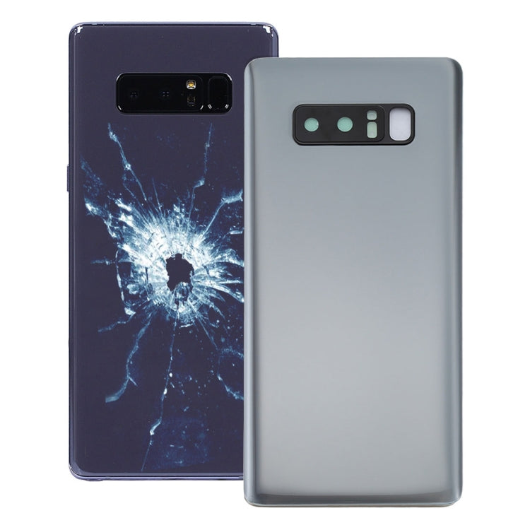 Back Cover with Camera Lens Cover for Samsung Galaxy Note 8 (Silver)