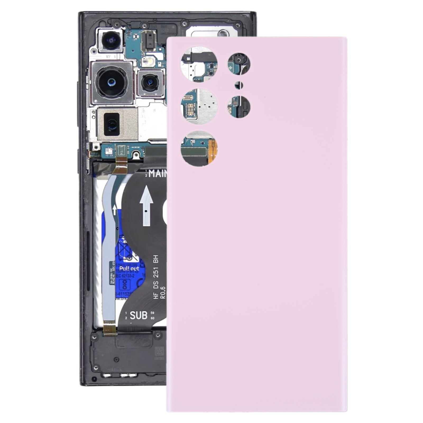 Tapa Bateria Back Cover Samsung Galaxy S23 Ultra 5G S918B Rosa