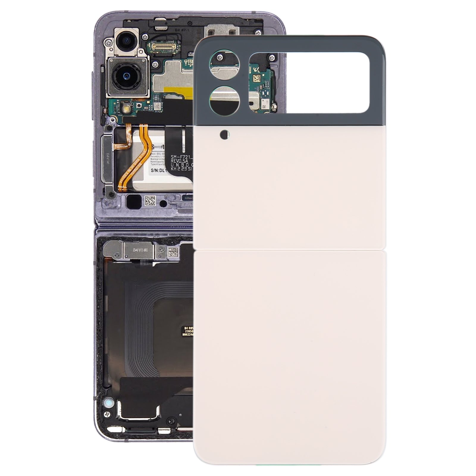Tapa Bateria Back Cover Samsung Galaxy Z Flip4 F721B Dorado