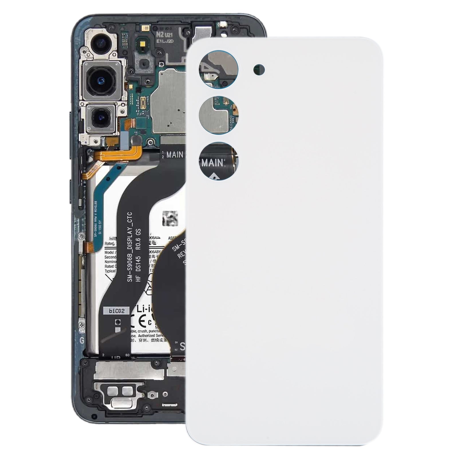 Battery Cover Back Cover Samsung Galaxy S23 S911B White
