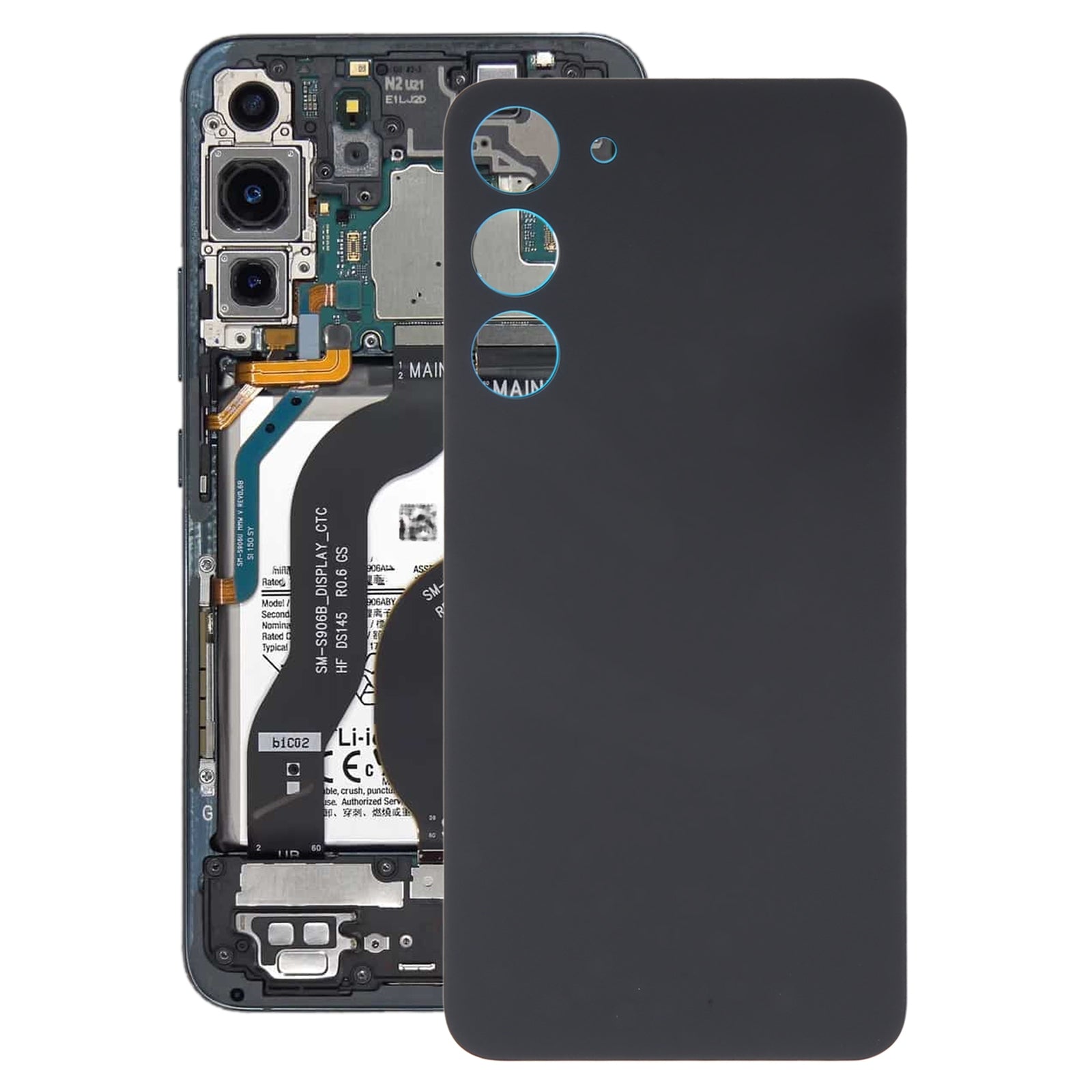 Tapa Bateria Back Cover Samsung Galaxy S23+ S916B Negro
