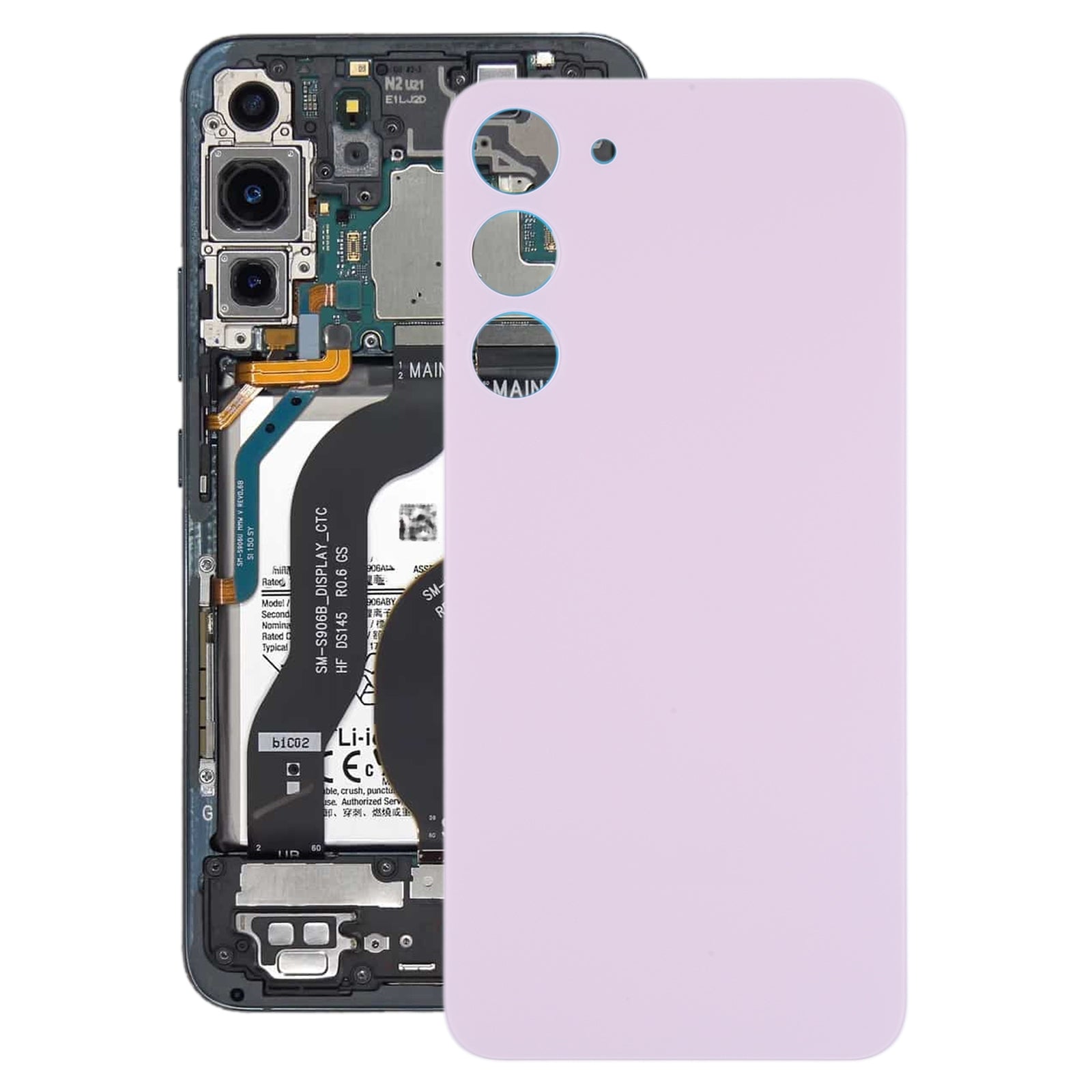 Battery Cover Back Cover Samsung Galaxy S23+ S916B Purple
