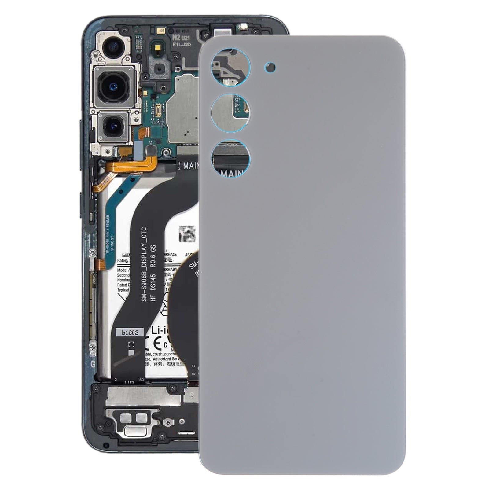Battery Cover Back Cover Samsung Galaxy S23+ S916B Gray
