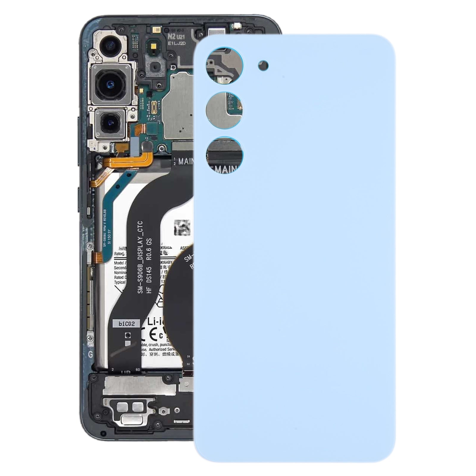 Battery Cover Back Cover Samsung Galaxy S23+ S916B Light Blue