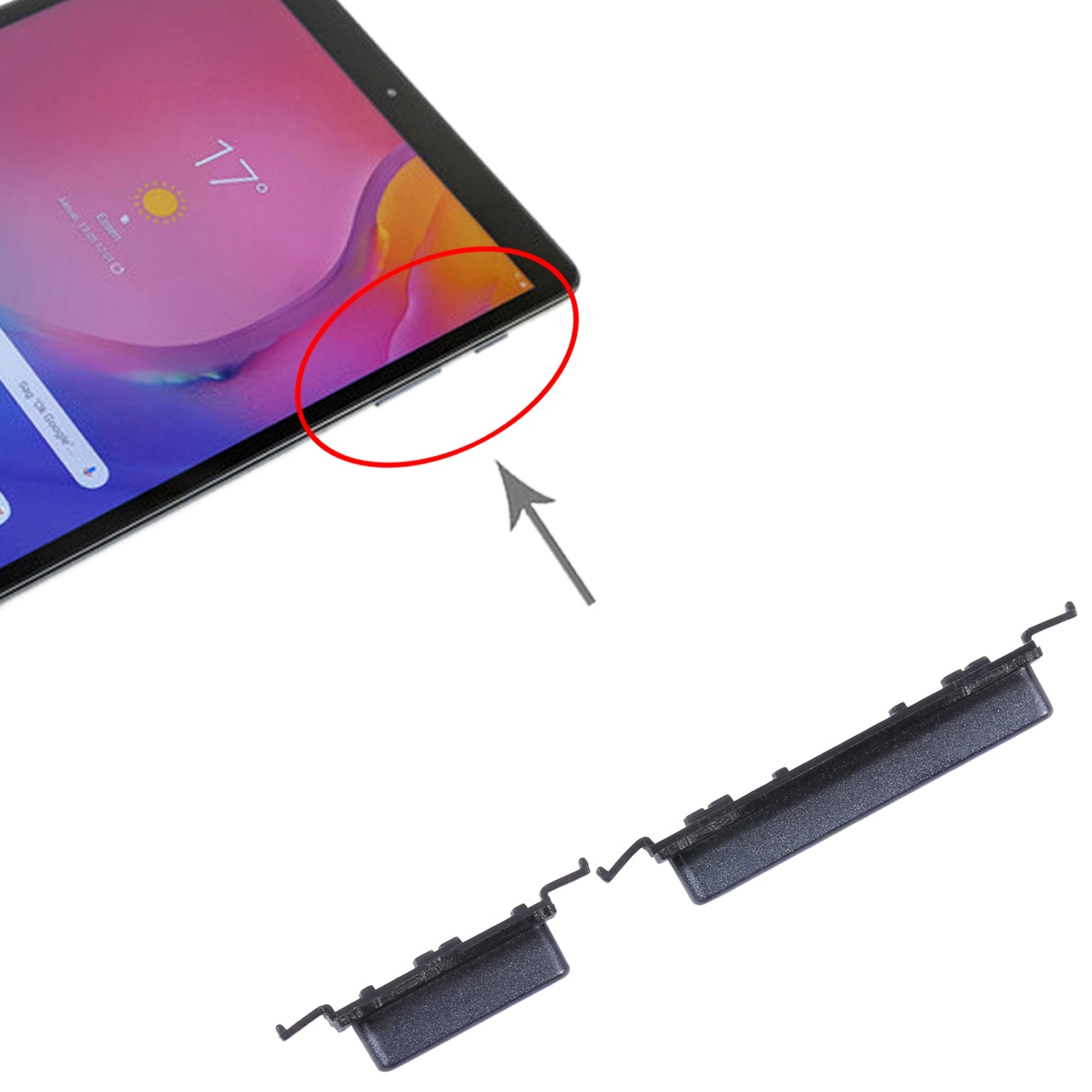 Botones Exteriores Power + Volumen Samsung Galaxy Tab A 10.1 2019 T510 Negro