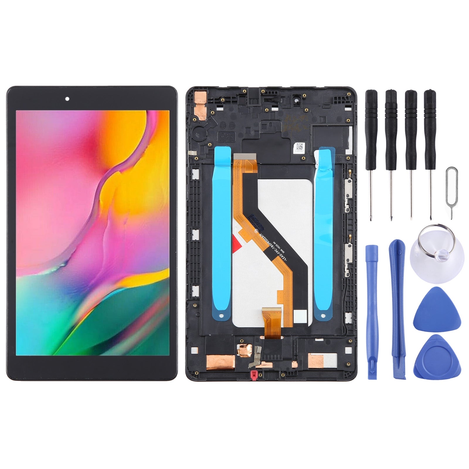 Ecran Plein + Tactile + Châssis Samsung Galaxy Tab A 8.0 2019 T290 WiFi Edition Noir