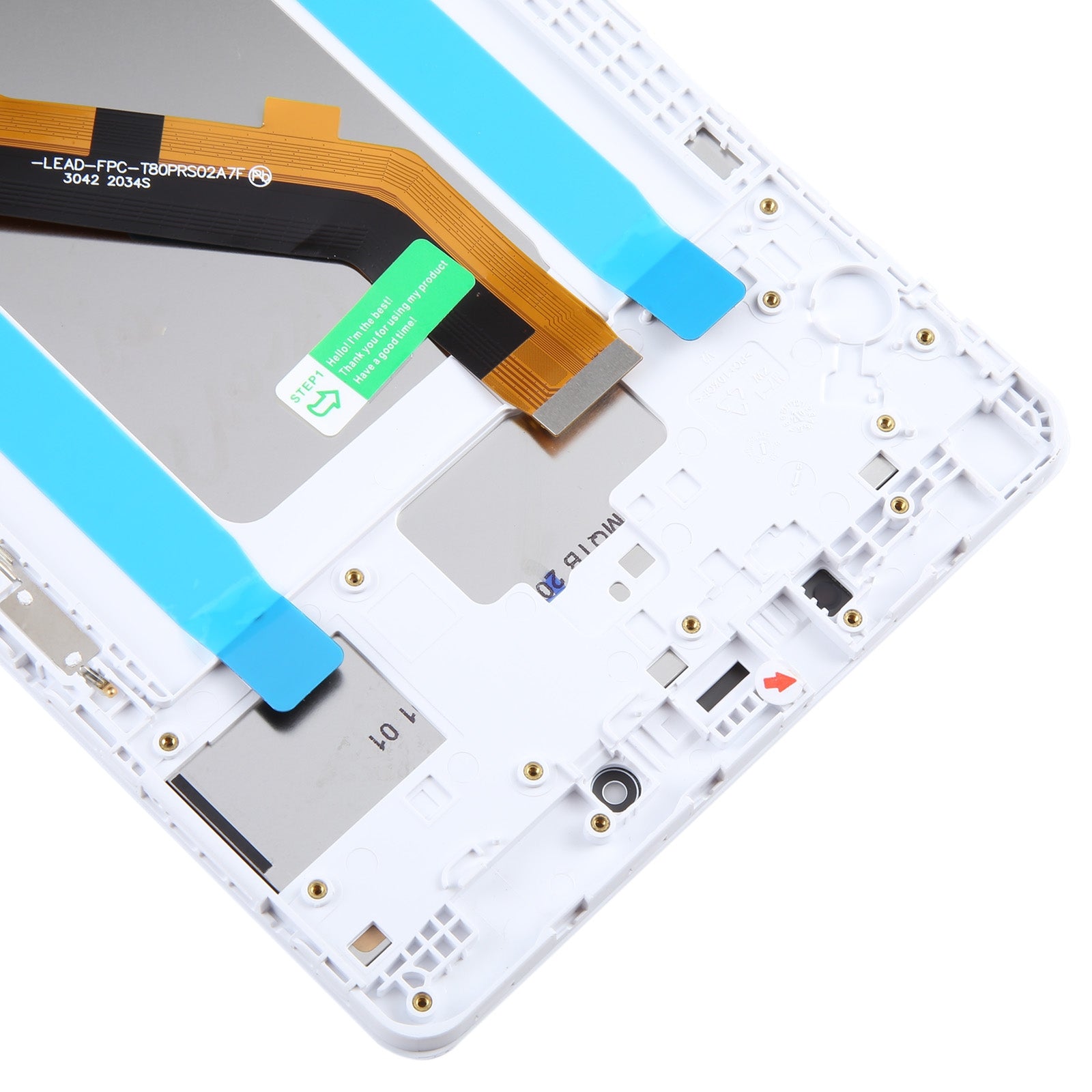 Ecran Plein + Tactile + Châssis Samsung Galaxy Tab A 8.0 2019 T290 WiFi Edition Blanc