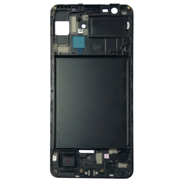Plaque de cadre LCD du boîtier avant pour Samsung Galaxy A7 (2018) / A750 (noir)
