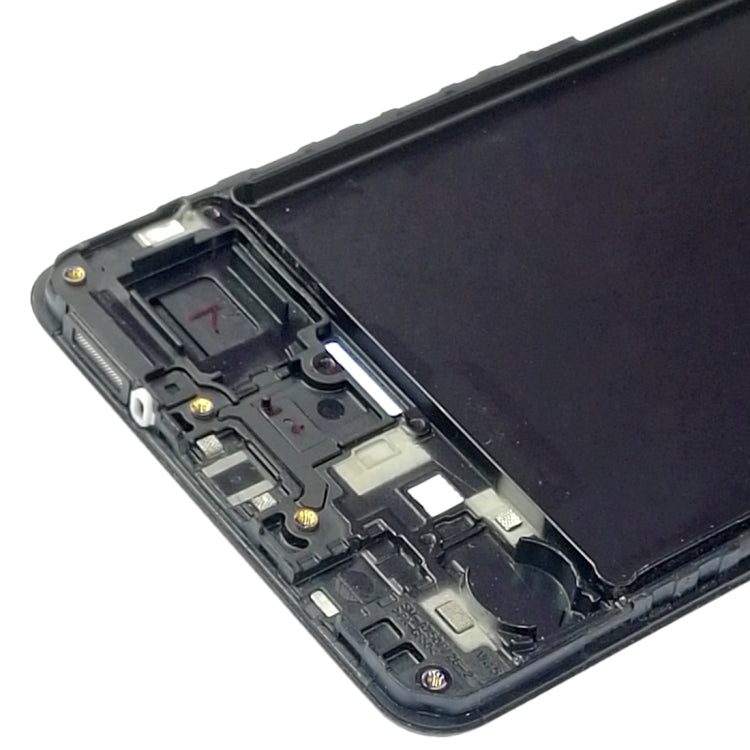 Placa de Marco LCD de Carcasa Frontal para Samsung Galaxy A7 (2018) / A750 (Negro)