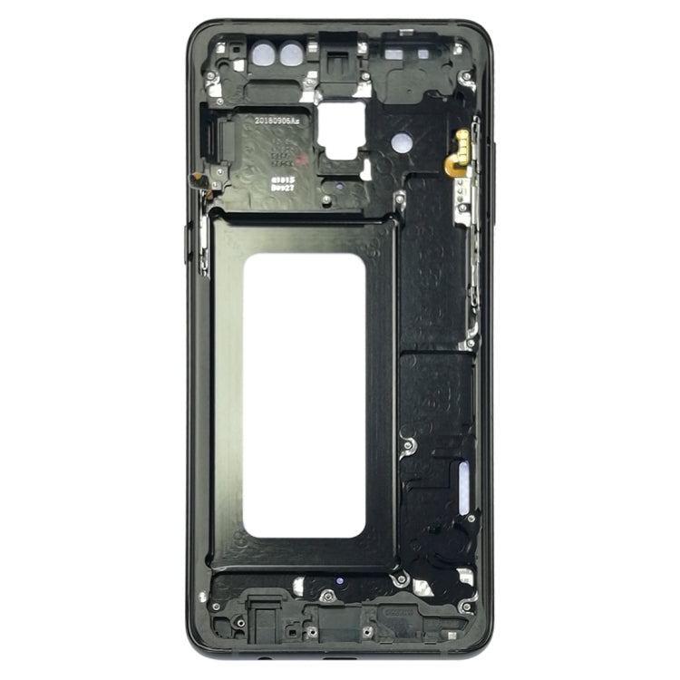 Plaque de cadre LCD du boîtier avant pour Samsung Galaxy A8+ (2018) A730F A730F / DS (Noir)