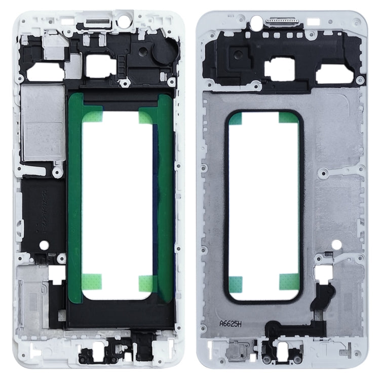 Plaque de cadre LCD du boîtier avant pour Samsung Galaxy C5 (Blanc)