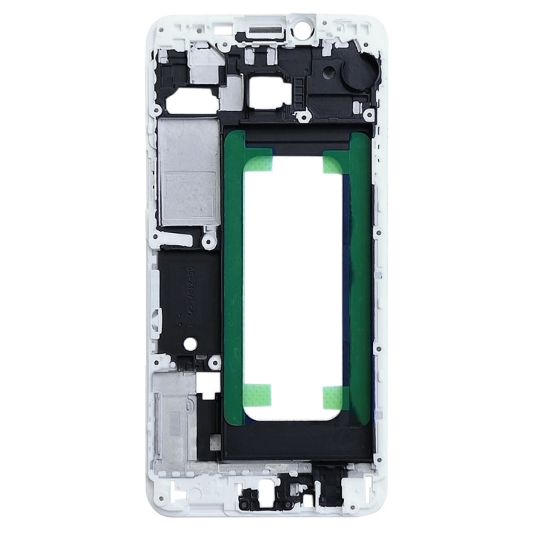 Plaque de cadre LCD du boîtier avant pour Samsung Galaxy C5 (Blanc)