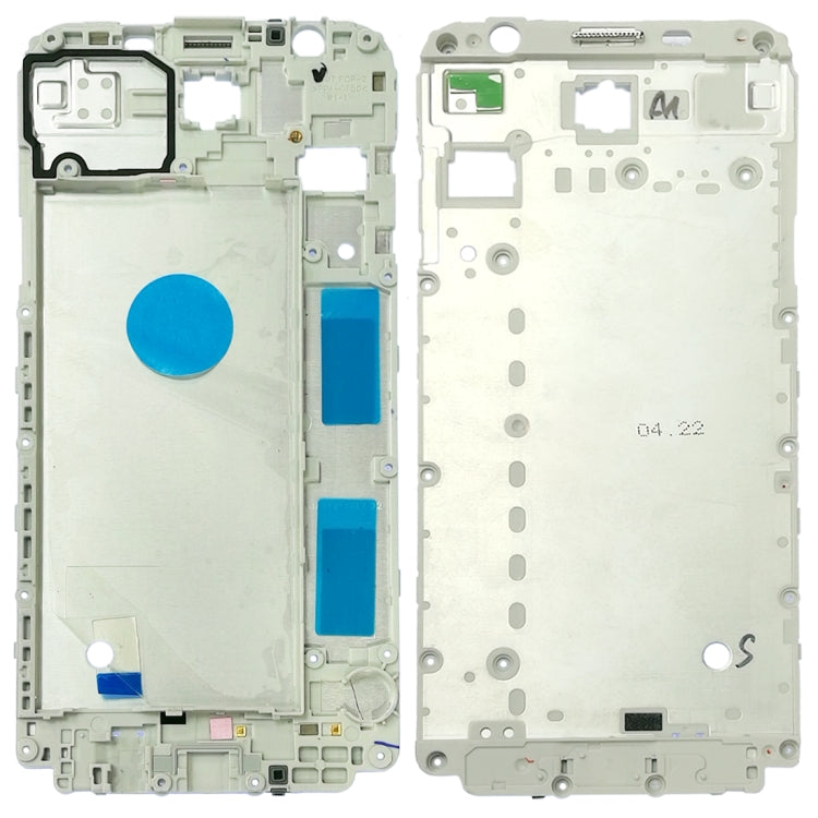 Plaque de cadre LCD du boîtier avant pour Samsung Galaxy J7 V / J7 Perx / J727V / J727P (Blanc)