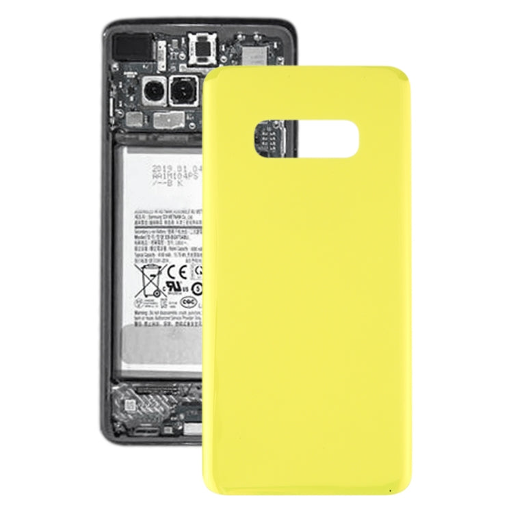 Coque arrière de batterie d'origine pour Samsung Galaxy S10e SM-G970F / DS SM-G970U SM-G970W (jaune)