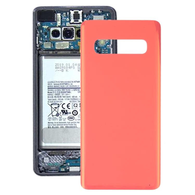Coque arrière de batterie d'origine pour Samsung Galaxy S10 SM-G973F / DS SM-G973U SM-G973W (Rose)