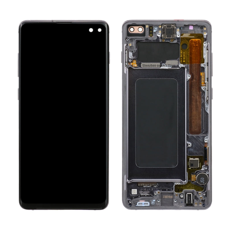 Ecran Complet LCD + Tactile + Châssis Samsung Galaxy S10+ Noir