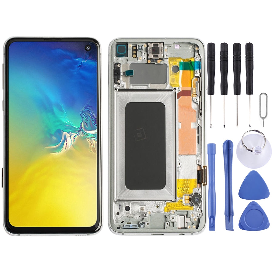 Full Screen LCD + Touch + Frame Samsung Galaxy S10E (Silver) Silver