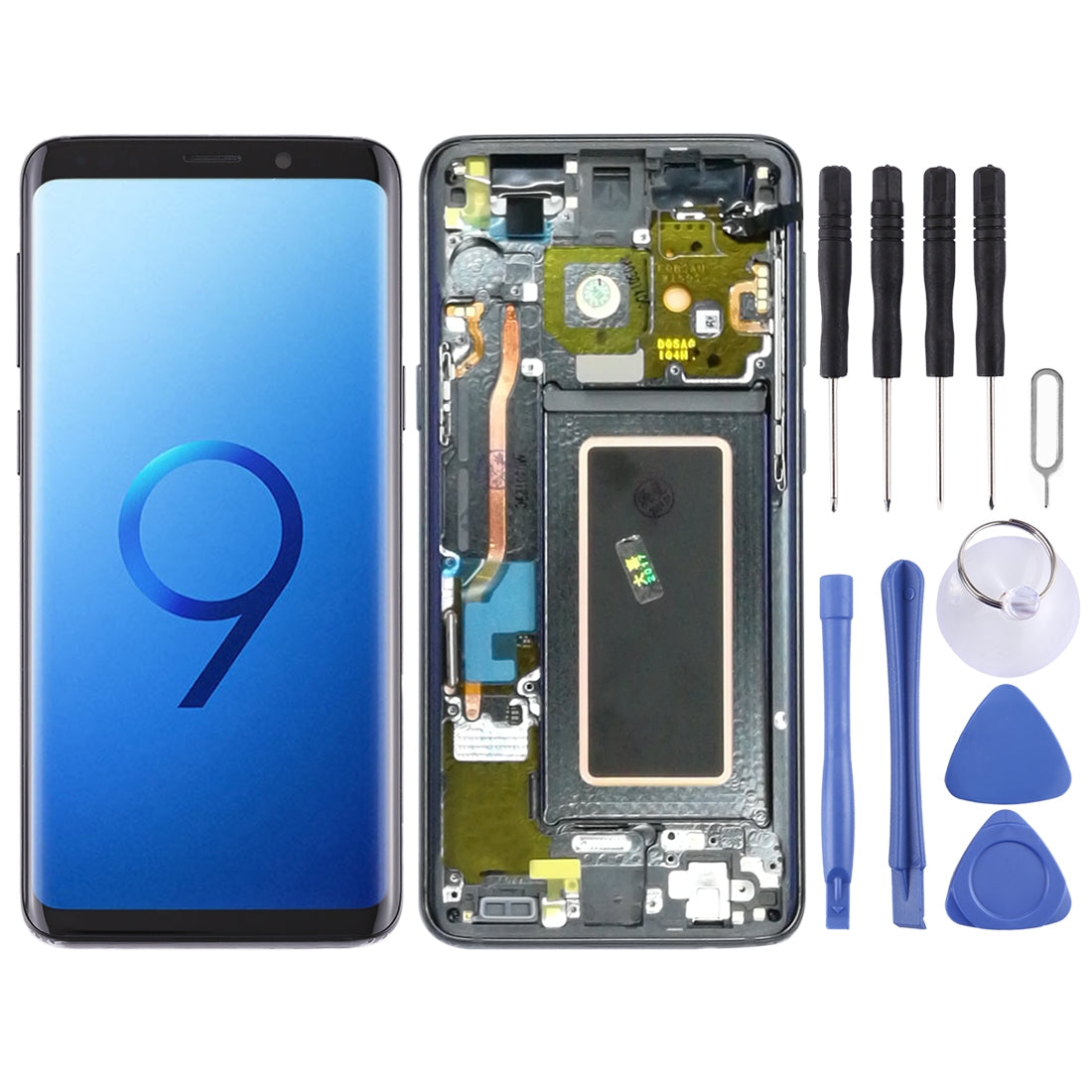LCD Screen + Touch Digitizer + Frame Samsung Galaxy S9 G960 Gray