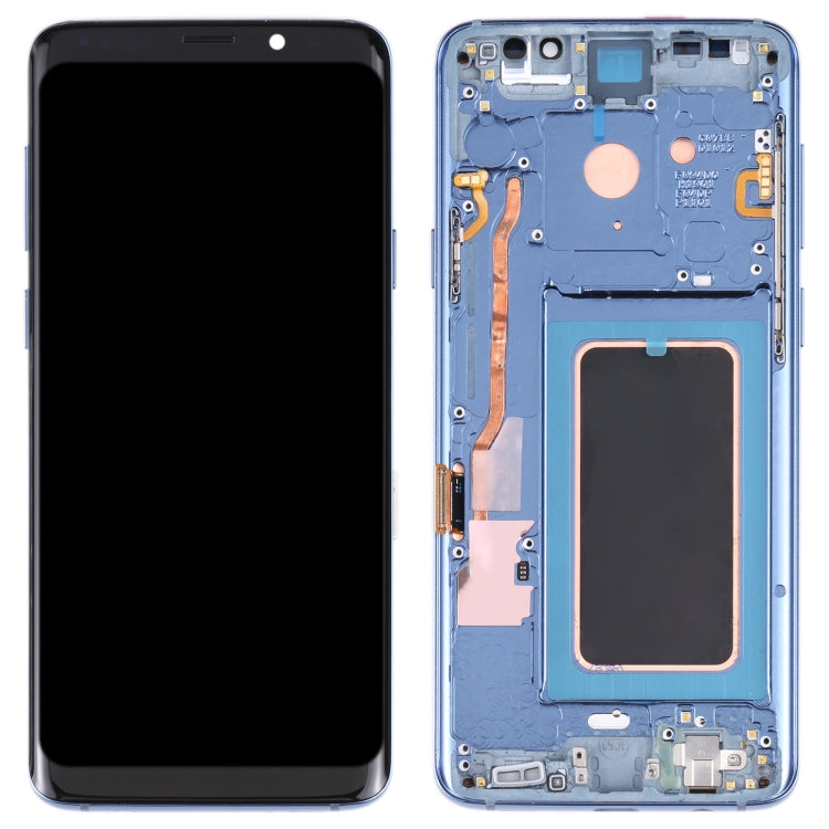 Ecran LCD et Numériseur Tactile avec cadre pour Samsung Galaxy S9 / G960F / G960F / DS / G960U / G960W / G9600 (Bleu)