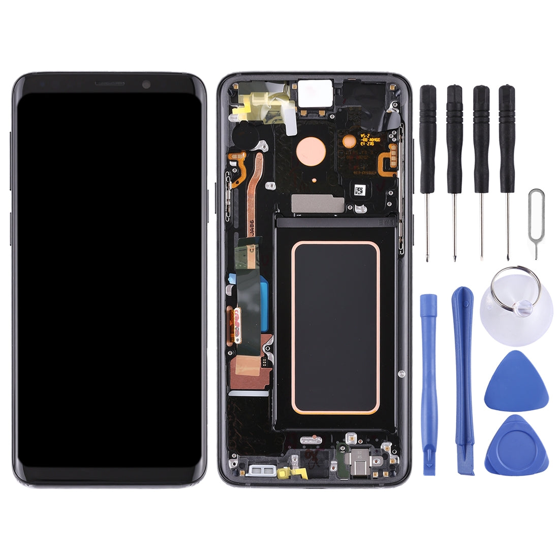 Ecran Super AMOLED + Tactile + Châssis Samsung Galaxy S9+ Plus G965 Noir