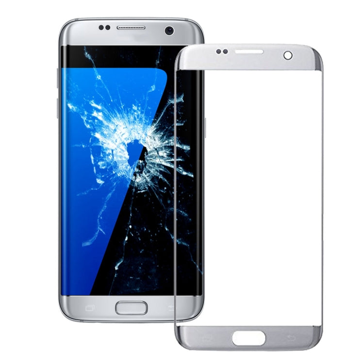 Cristal Exterior de Pantalla para Samsung Galaxy S7 Edge / G935 (Plata)