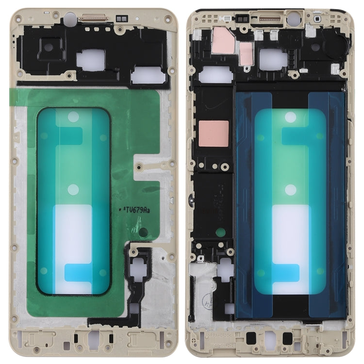 Marco LCD de la Carcasa Frontal para Samsung Galaxy C7 (Dorado)