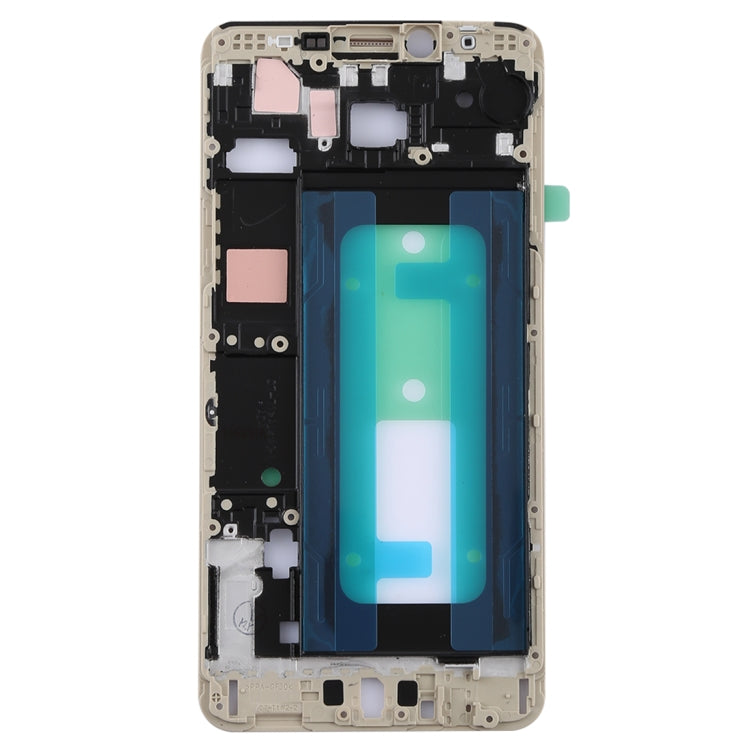 Marco LCD de la Carcasa Frontal para Samsung Galaxy C7 (Dorado)