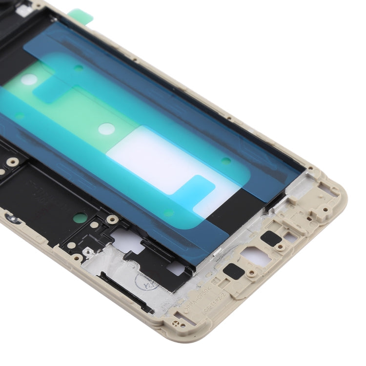 Cadre LCD du boîtier avant pour Samsung Galaxy C7 (Or)
