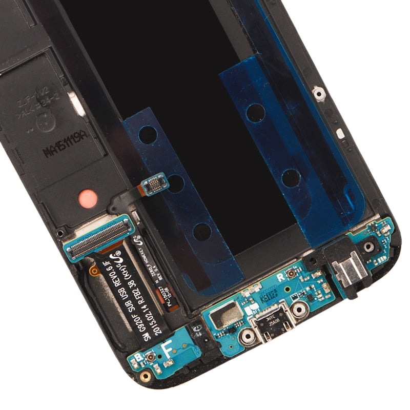 Ecran Complet LCD + Tactile + Châssis Samsung Galaxy S6 G920F Bleu