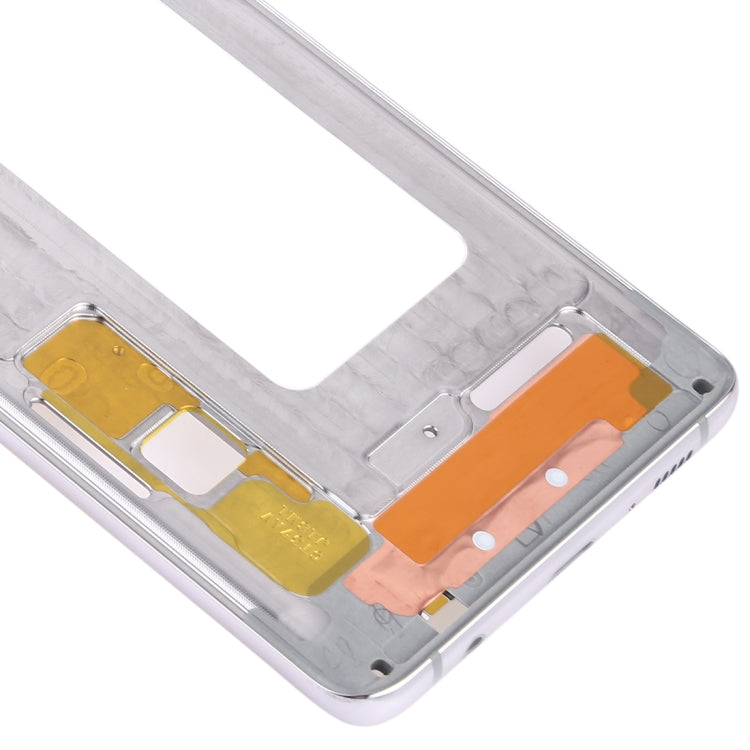 Placa de Marco Medio con teclas laterales para Samsung Galaxy S10 + (Plata)