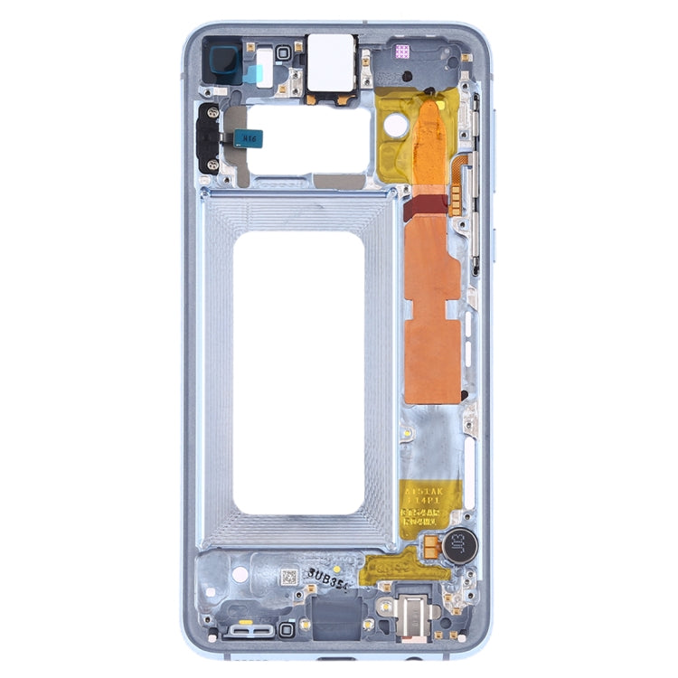 Plaque de cadre intermédiaire avec touches latérales pour Samsung Galaxy S10e SM-G970F / DS SM-G970U SM-G970W (Bleu)