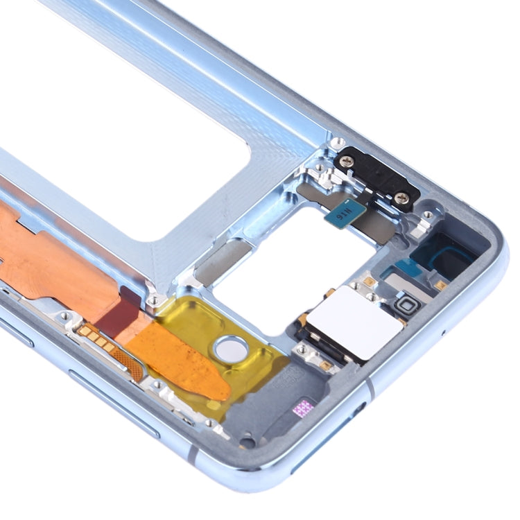 Placa de Marco Medio con teclas laterales para Samsung Galaxy S10e SM-G970F / DS SM-G970U SM-G970W (Azul)