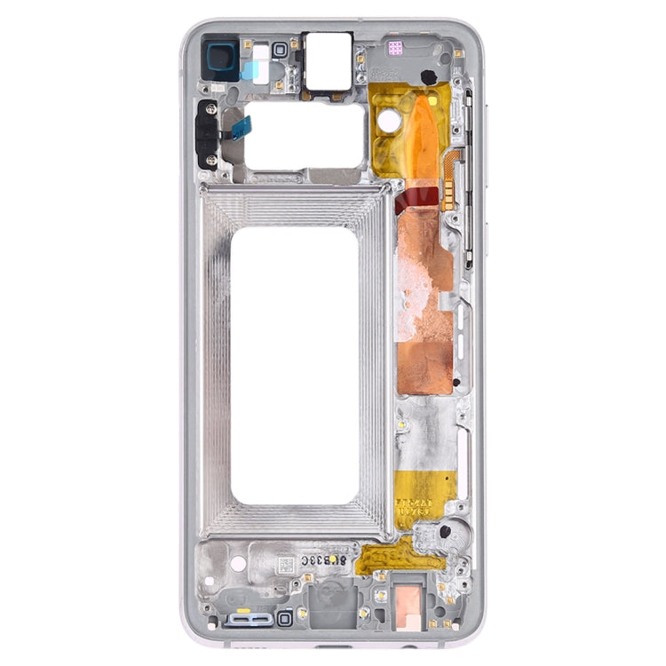 Middle Frame Plate with Side Keys for Samsung Galaxy S10e SM-G970F / DS SM-G970U SM-G970W (White)
