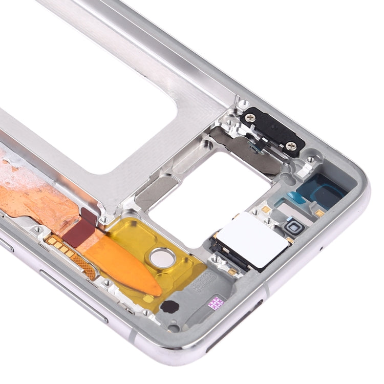 Middle Frame Plate with Side Keys for Samsung Galaxy S10e SM-G970F / DS SM-G970U SM-G970W (White)